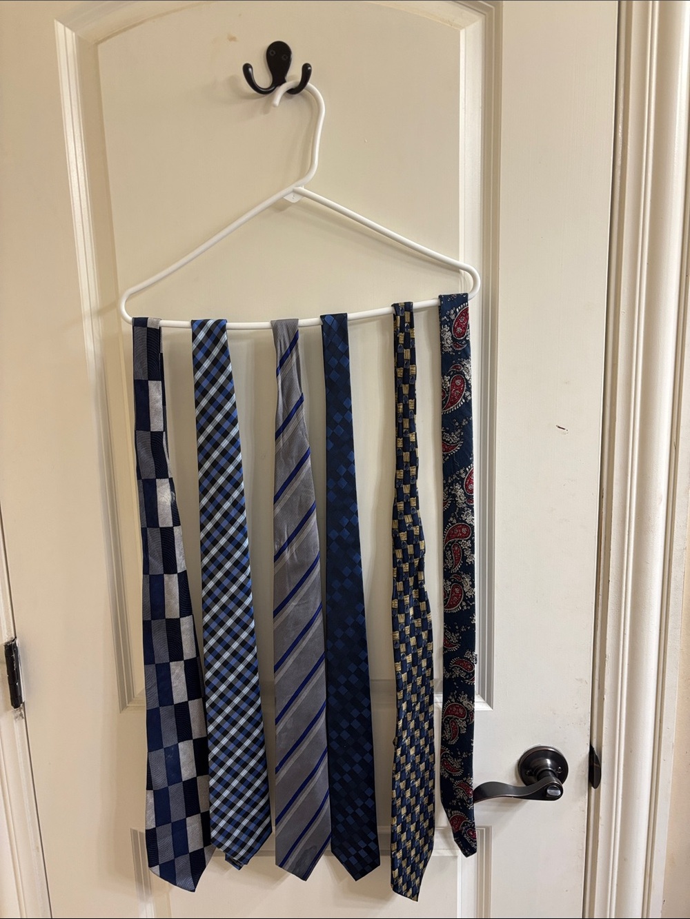 Men's Blue Patterned Necktie Collection - 6 Pack